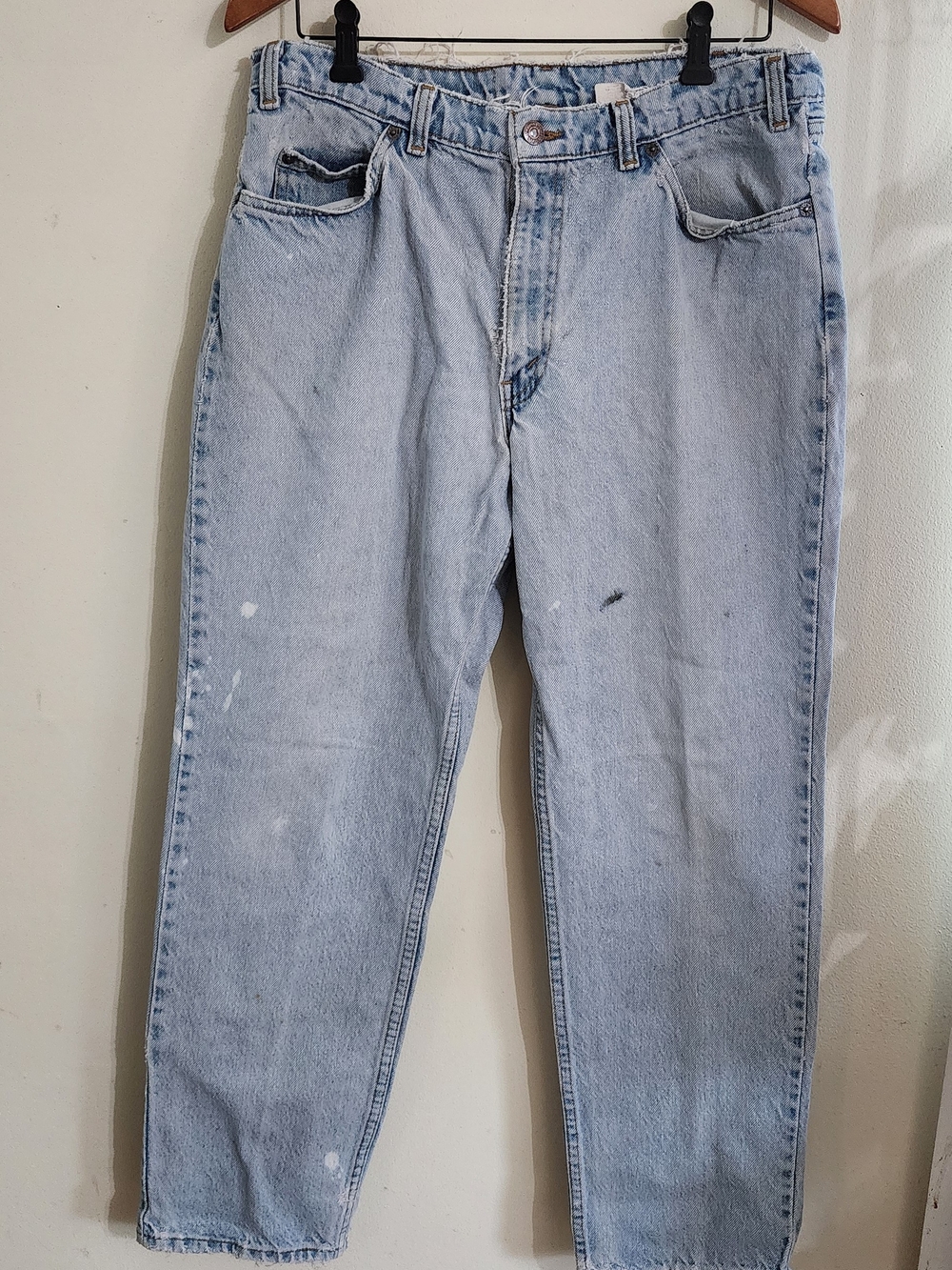 Vintage Levi's 505 Regular Straight Light Wash Denim Jeans Size 36x30